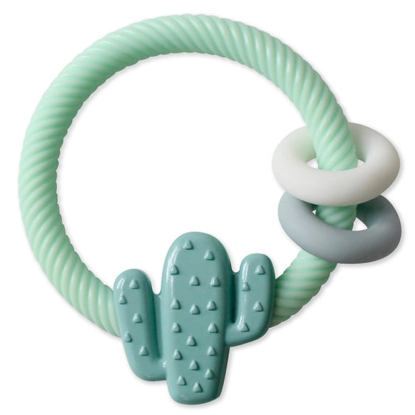 Itzy Ritzy Rattle Teether - Cactus