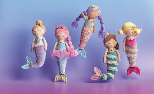 Mud Pie Mermaid Plush Pals