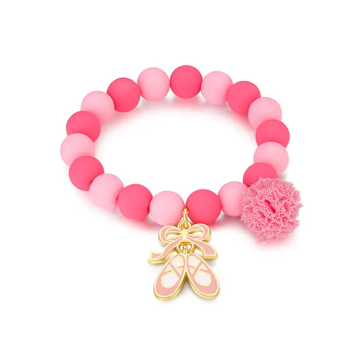 Girl Nation Charming Whimsy Ballet Shoe Bracelet