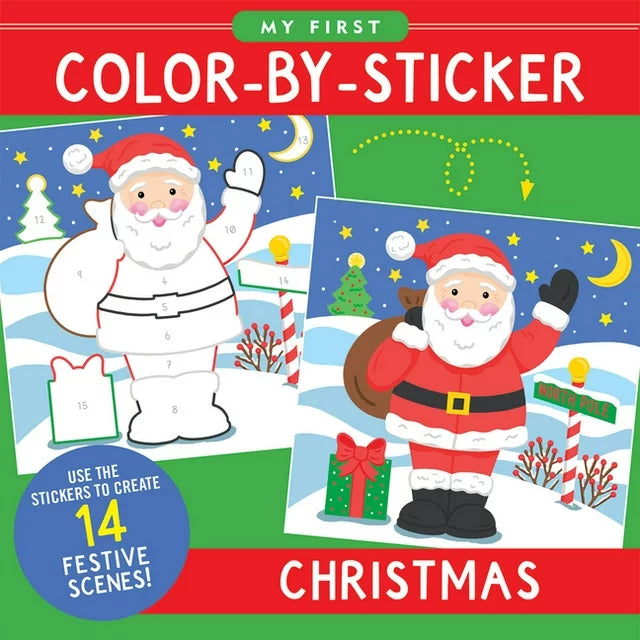 My First Color By Sticker Christmas