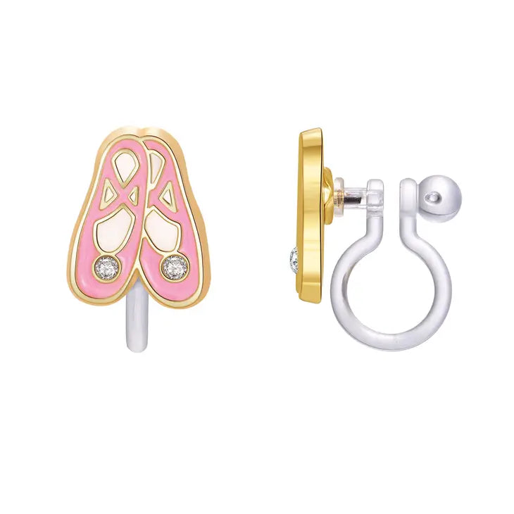 Girl Nation Ballet Shoe Clip-On Earrings