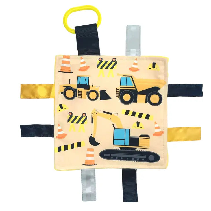 Baby Jack & Company Crinkle Square -Construction Worker and Trucks