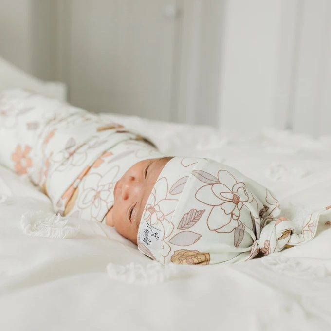 Copper Pearl Ferra Knit Swaddle Blanket