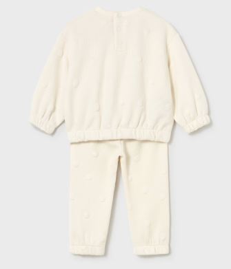 Mayoral Cream Cat Polka Dot Set