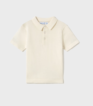 Mayoral Cream Knit Polo