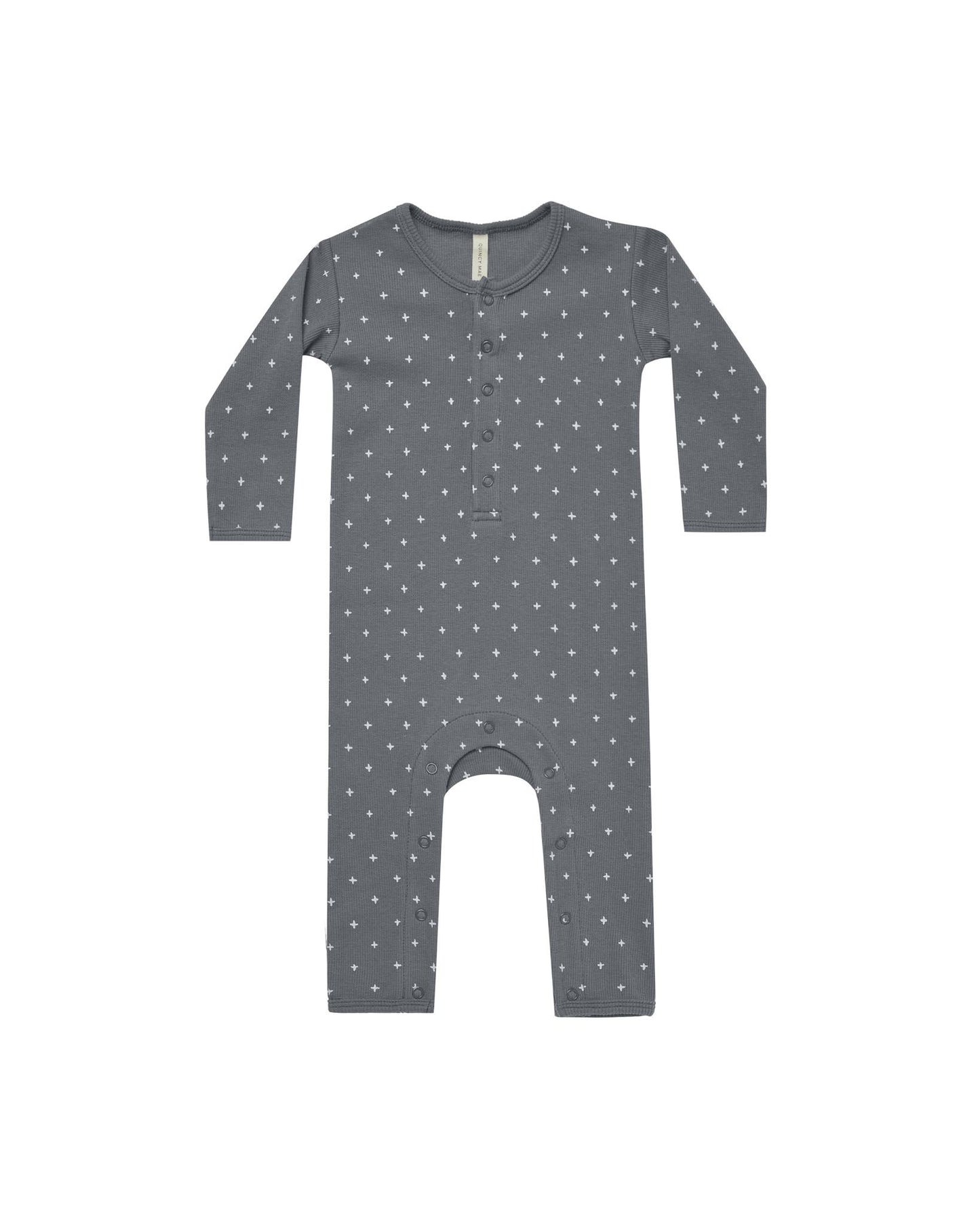 Quincy Mae Ribbed Baby Jumpsuit Criss Cross