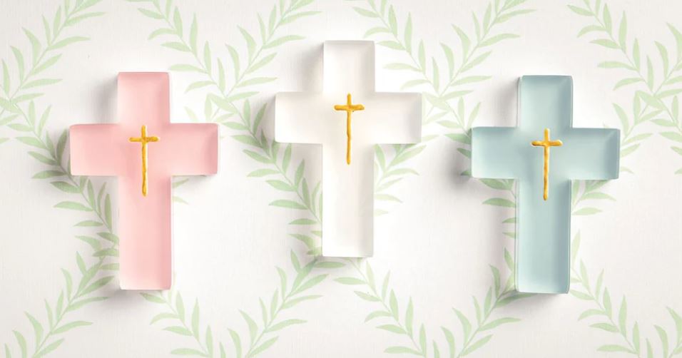 Mud Pie Hand-Painted Resin Crosses