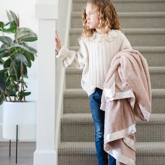 Saranoni Daisy Satin Back Toddler Blanket