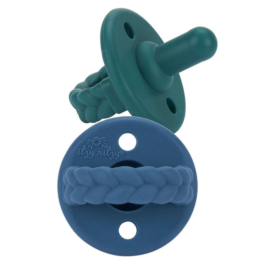 Itzy Ritzy Sweetie Soother Pacifier - Deep Sea and Denim