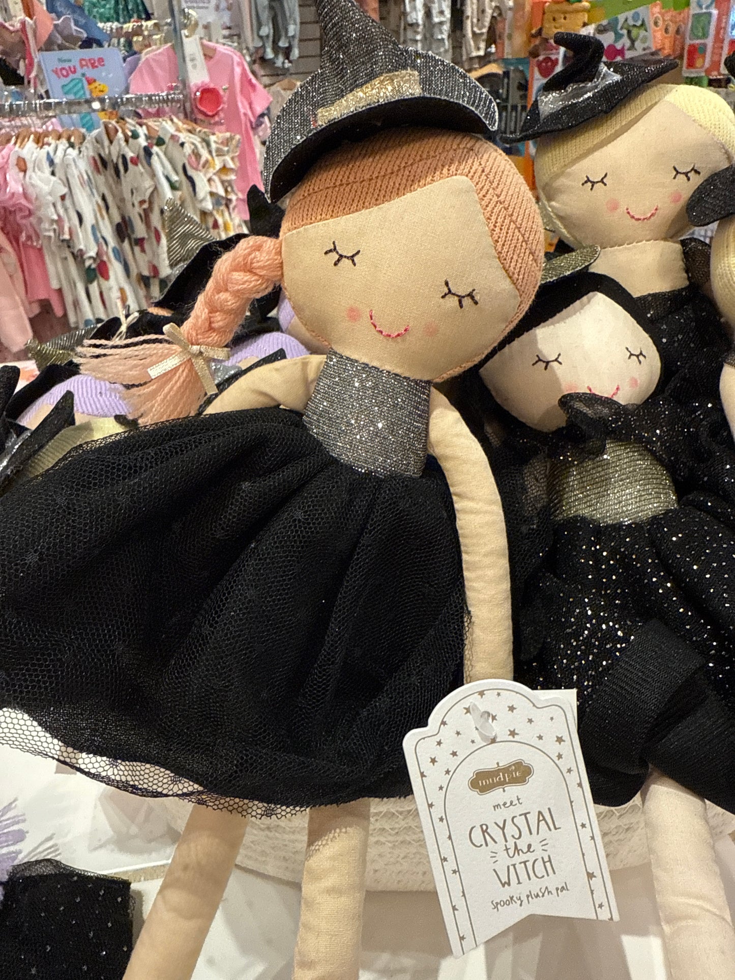 Mud Pie Halloween Plush Witch