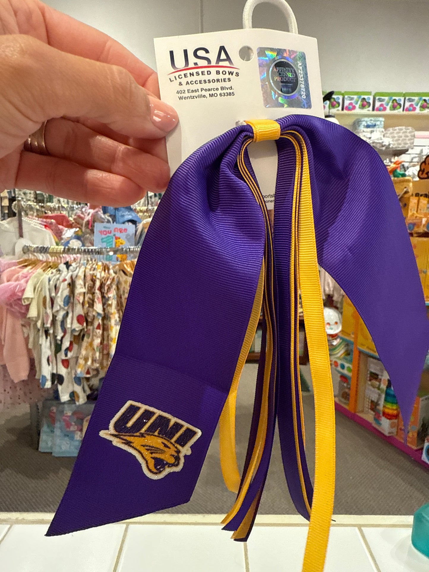 Collegiate Glitter Pony Streamers