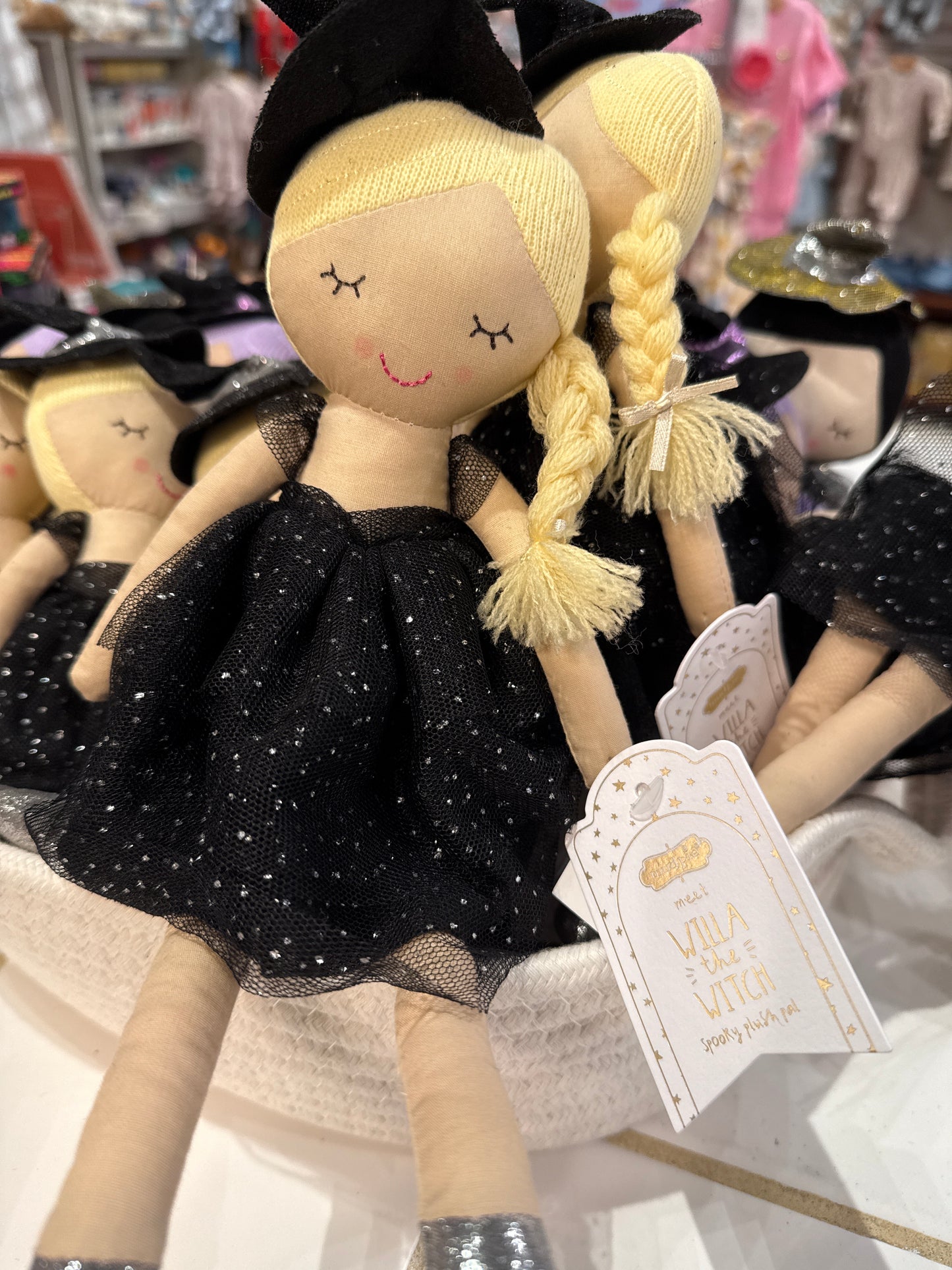 Mud Pie Halloween Plush Witch