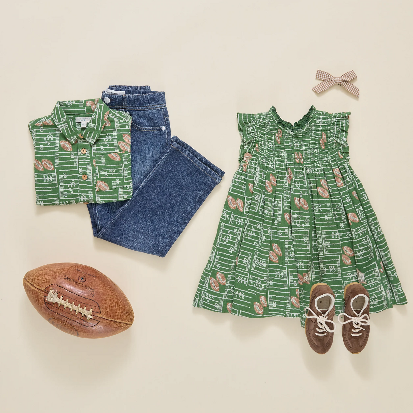 Blue Rooster Boys Jack Shirt | Football Fields
