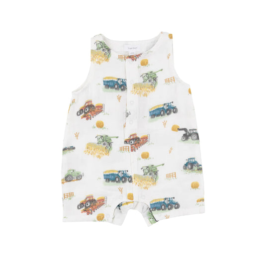 Angel Dear Farm Machines Shortie Romper