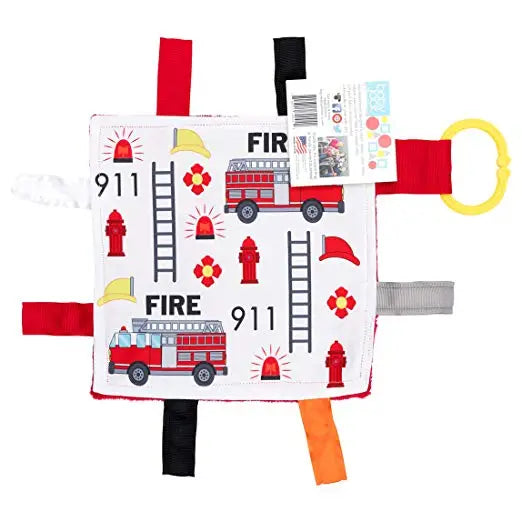 Baby Jack & Company Crinkle Square -Firetruck