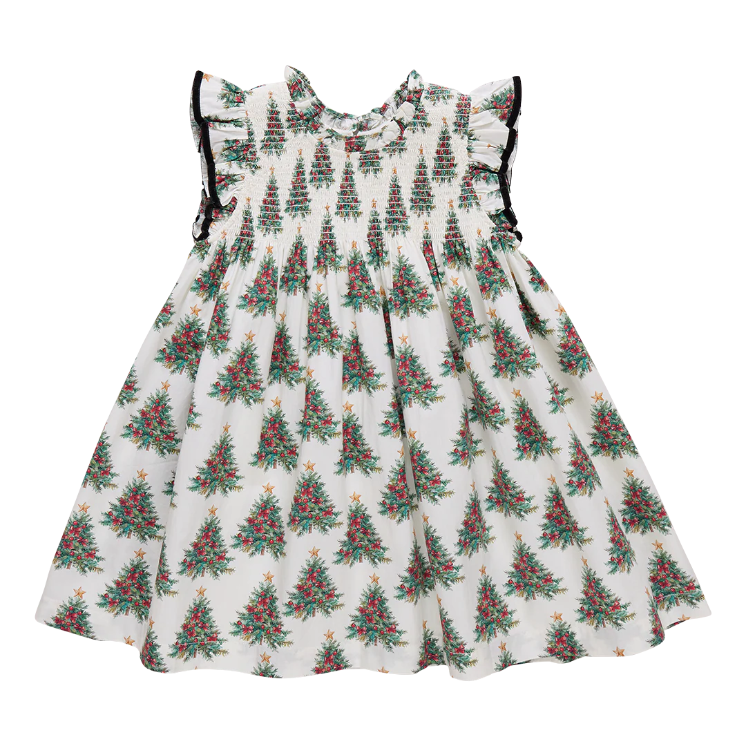 Girls Stevie Dress | Vintage Trees