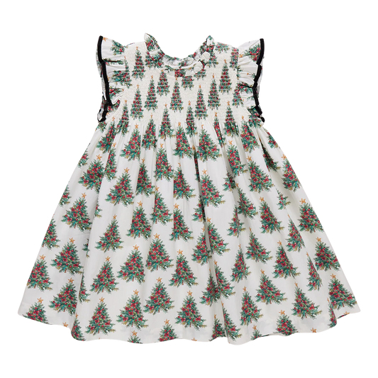Girls Stevie Dress | Vintage Trees