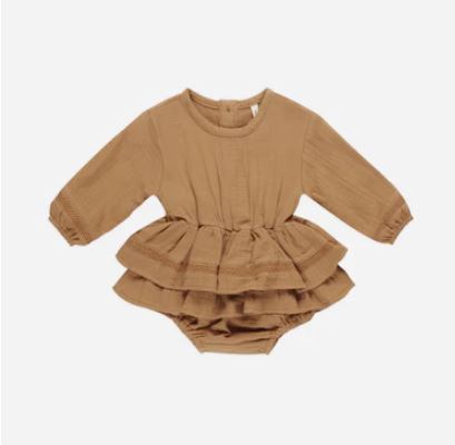 Quincy Mae Rosy Romper | Golden