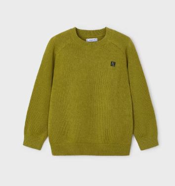 Mayoral Green Crew Neck Sweater