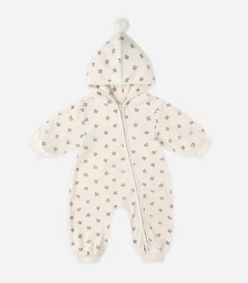 Quincy Mae Velour Zip Jumpsuit