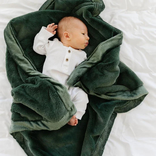 Saranoni Lush Receiving Blanket - Hunter