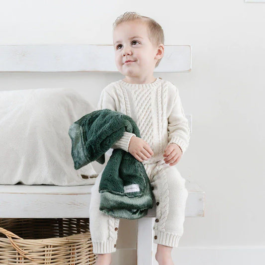 Saranoni Lush Mini Blanket -Hunter Green
