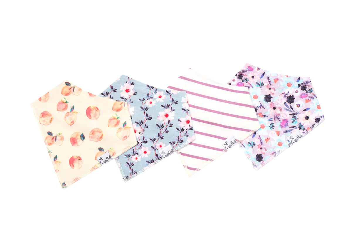 Copper Pearl Bandana Bibs- 4 Pack