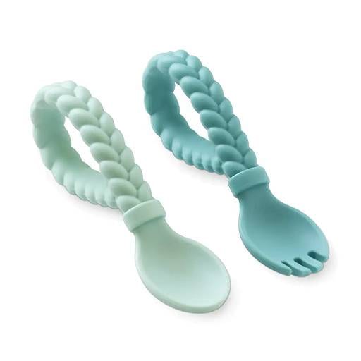 Itzy Ritzy Sweetie Spoon and Fork Set - Mint