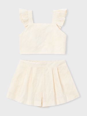 Mayoral Ivory Crop Set