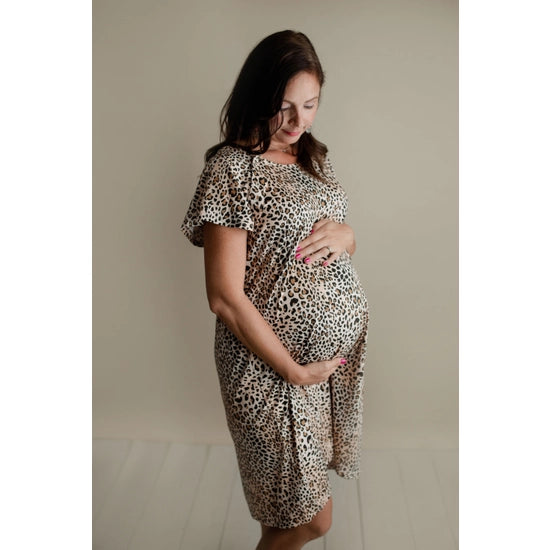 Leopard Print Maternity Dresses