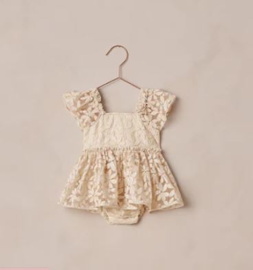 Noralee Margot Romper | Embroidery Daisy