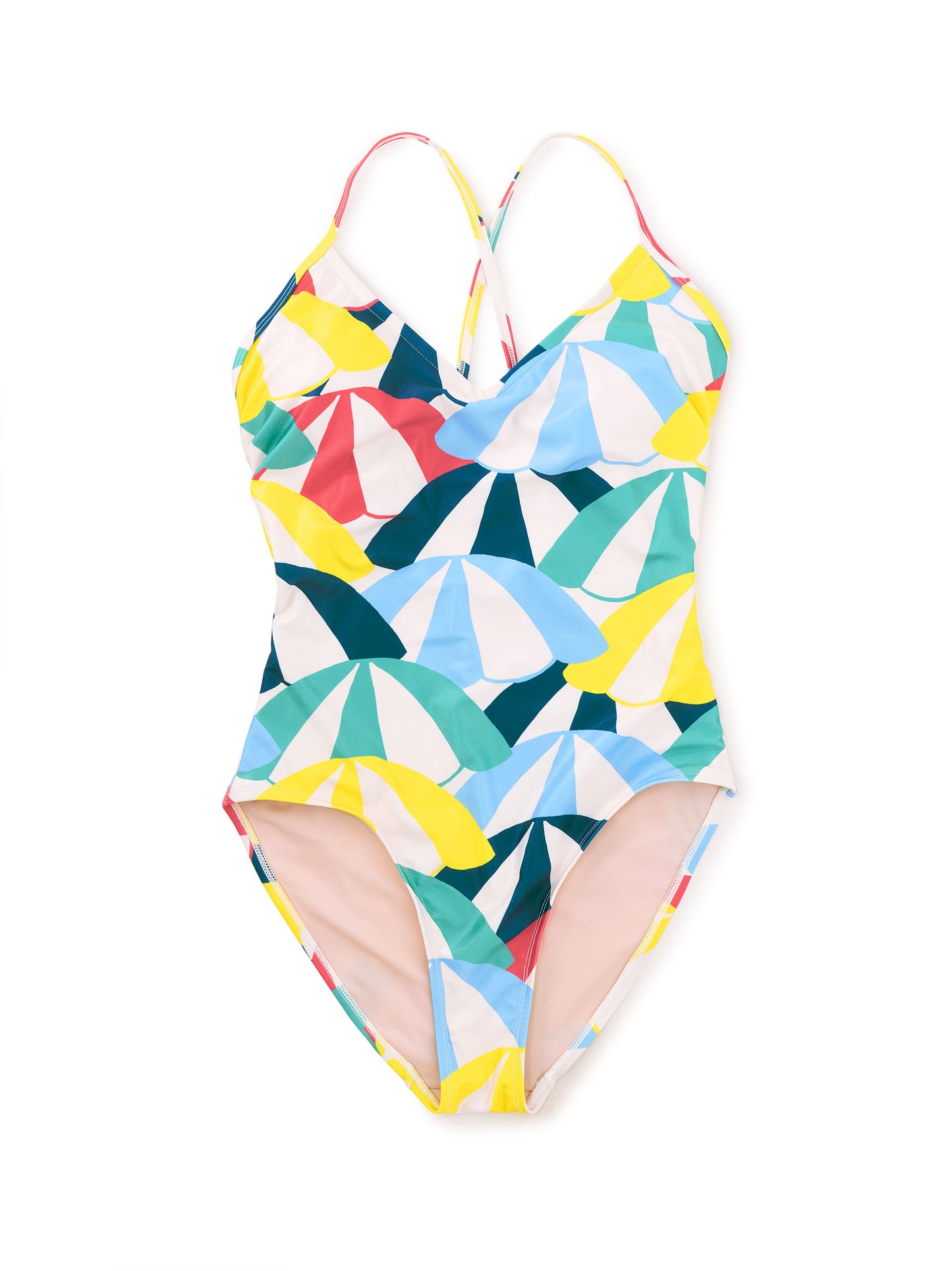 Tea Beach Umbrellas Adult One-Piece Swimsuit