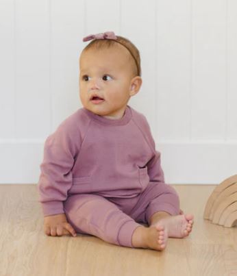Quincy Mae Oversized Sweat Outfit | Mulberry