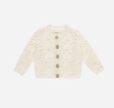 Quincy Mae Knit Cardigan | Natural