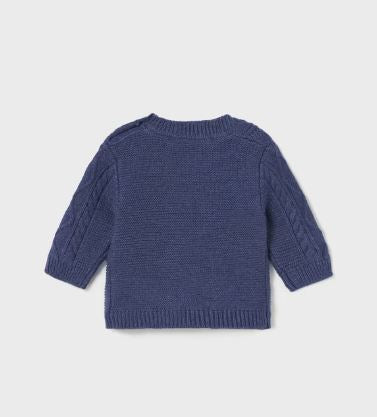 Mayoral Navy Cable Knit Sweater