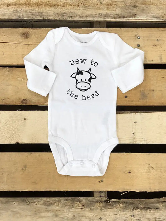 Jena Bug Baby. New to the Herd. Infant Bodysuit Short Sleeve