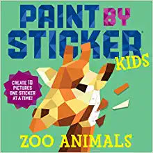 Paint By Sticker Kids - Zoo Animals