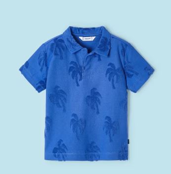 Mayoral Blue Palm Tree Outfit