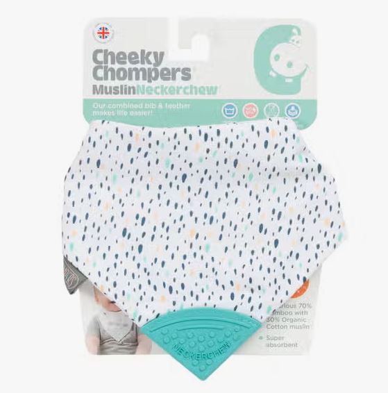 Cheeky Chompers Muslin Pear Drop Bib