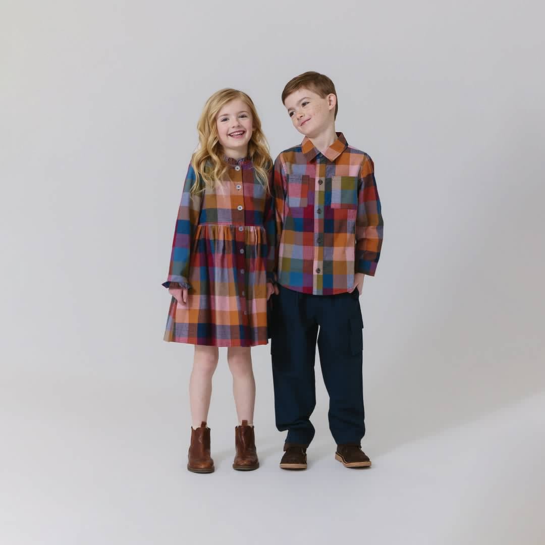 Pink Chicken Boys Jack Shirt | Harvest Check