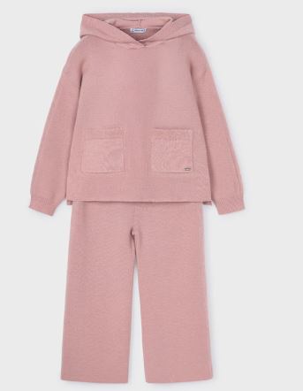 Mayoral Pink Knit Pants Set