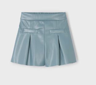 Mayoral Leatherette Shorts | Sage