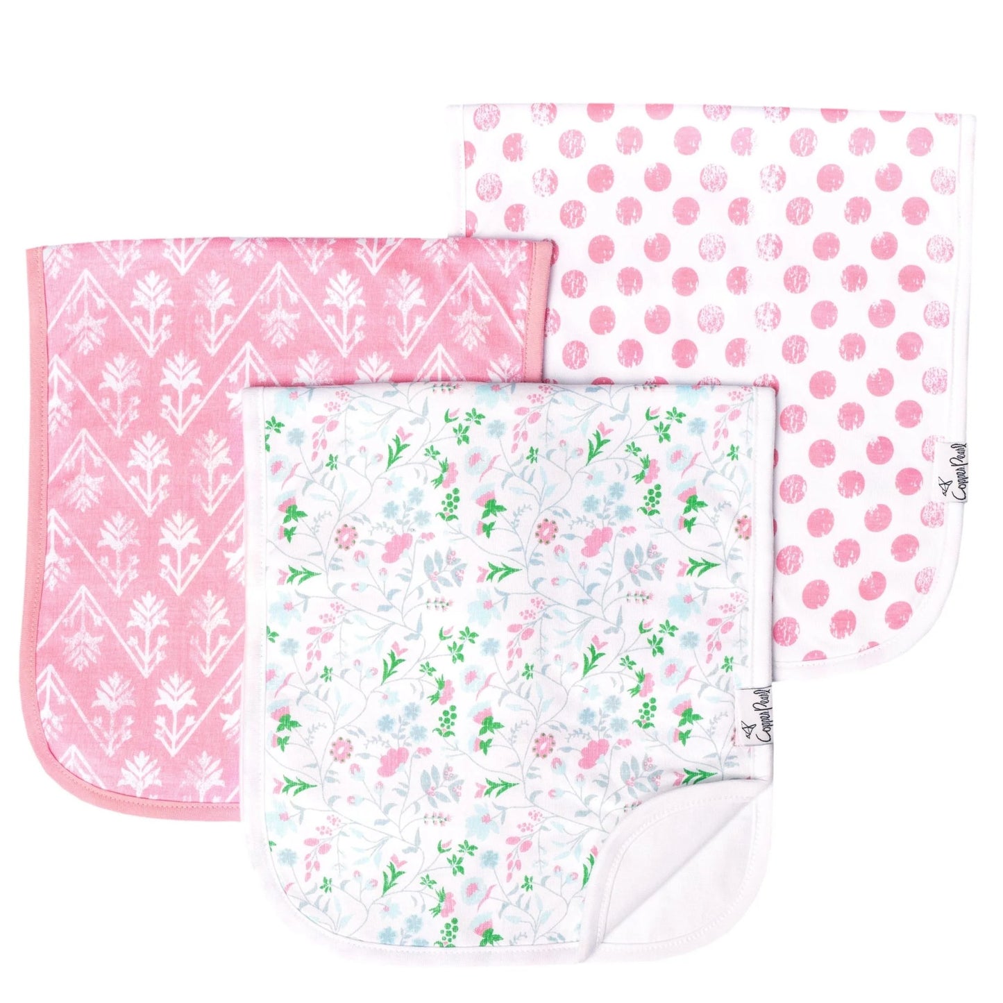 Copper Pearl Burp Cloth Set | 3 pack
