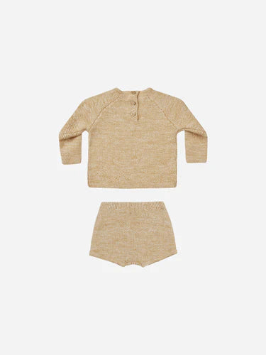 Quincy Mae Summer Knit Set | Heathered Honey