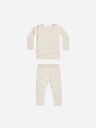 Quincy Mae Bamboo Pajama Set | Oat Check