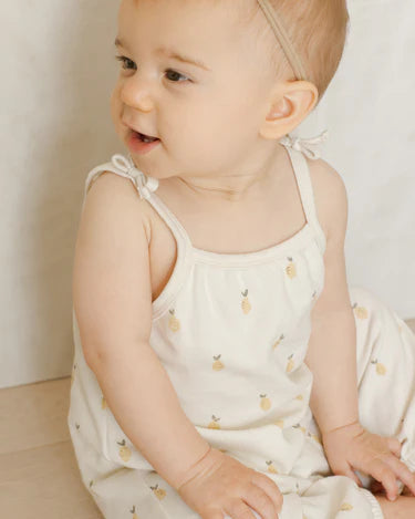 Smocked Jumpsuit || Lemons