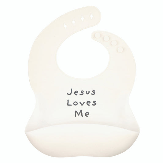 Silicone Bib | Jesus Loves Me