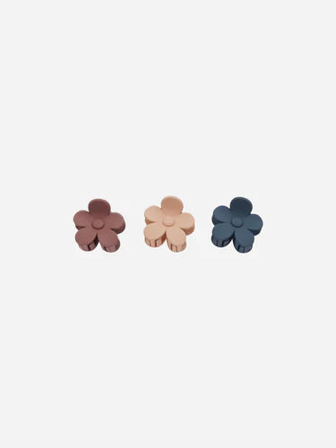 Rylee + Cru Flower Clips | Apricot, Indigo, Mulberry