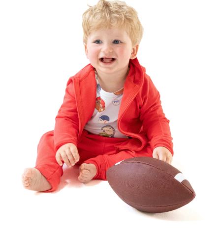 Angel Dear Varsity Red Sweat Set