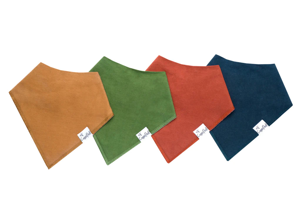 Copper Pearl Ridge Bandana Bib 4-Pack